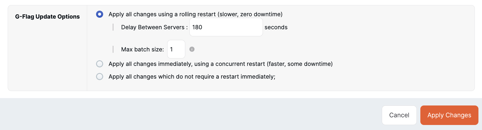 Rolling restart in batches Rolling restart in batches
